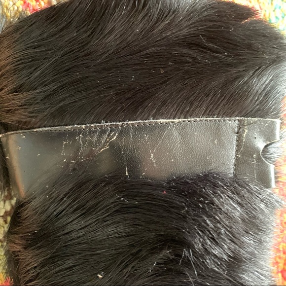 70's Black Goat Fur Yeti Boots 6.5/7 Go-go boots - Picture 4 of 16